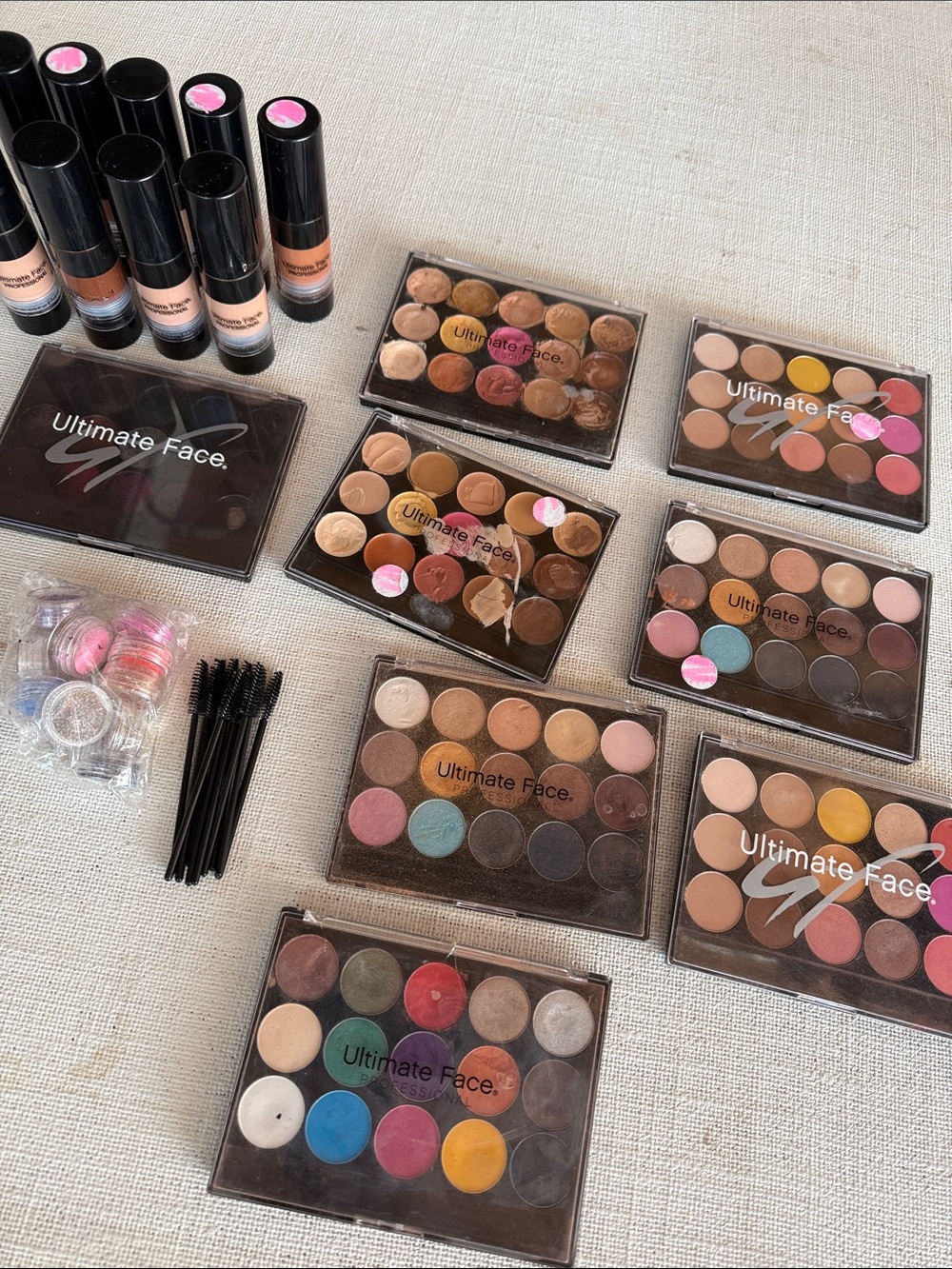 Entire” Lot”Eyeshadow Palette Collection - Pink, Brown & Multi Shades over 20